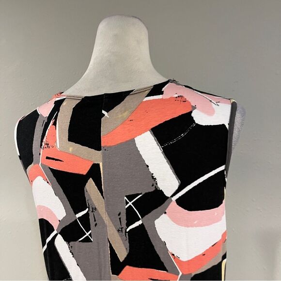 Artex Abstract Print Sleeveless Maxi Dress size medium - Picture 7 of 13
